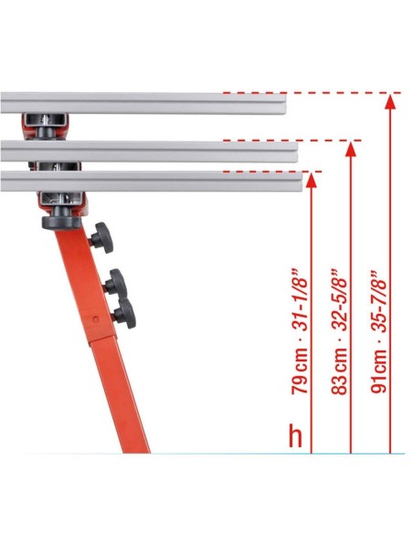 7 - BANCO DA LAVORO PER LASTRE PIASTRELLE DI GRANDE FORMATO MONTOLIT 300-20