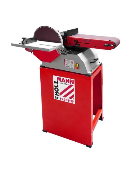 Levigatrice a nastro e disco inclinabile con banco holzmann bt1220top 230v