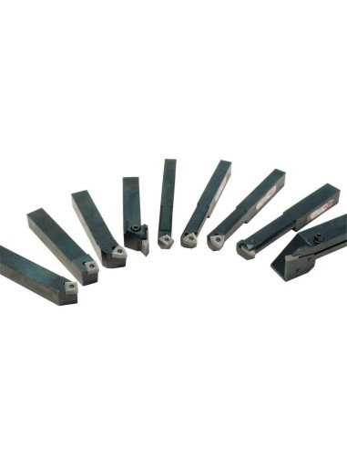 Set utensili ad inserto placchetta per tornio ferro metallo holzmann 9tlg10