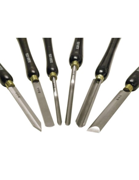 Set sgorbie scalpelli per tornio legno holzmann h6tlg