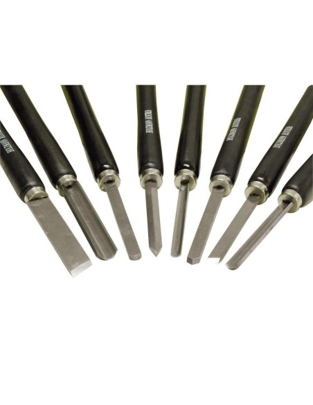 Set sgorbie scalpelli per tornio legno holzmann h8tlg