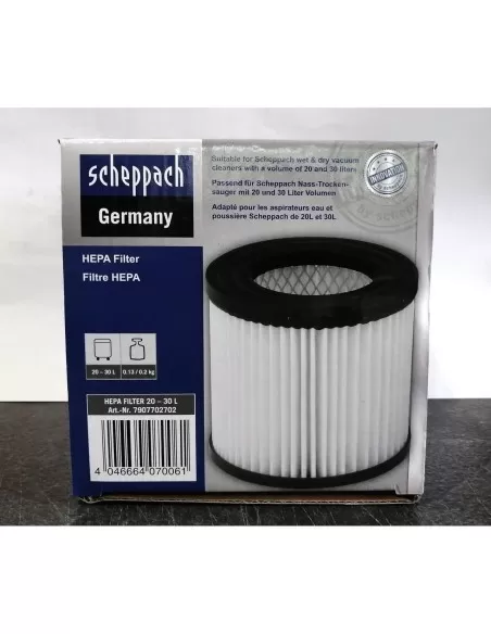 2 - Filtro hepa per aspiratori Scheppach asp20-es asp30-es asp30-oes