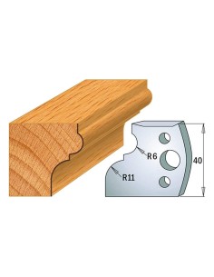 1 - Coppia coltelli sagomati lavorazione legno per fresa toupie 40mm mod.111