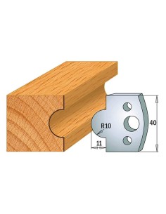 1 - Coppia coltelli sagomati lavorazione legno per fresa toupie 40mm mod.14
