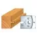 Coppia coltelli sagomati lavorazione legno per fresa toupie 40mm mod.17
