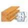 Coppia coltelli sagomati lavorazione legno per fresa toupie 40mm mod.99
