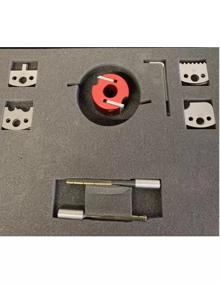 1 - Serie frese toupie per combinata lavorazione legno con testa portacoltelli