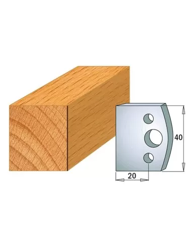 2 - Serie frese toupie per combinata lavorazione legno con testa portacoltelli