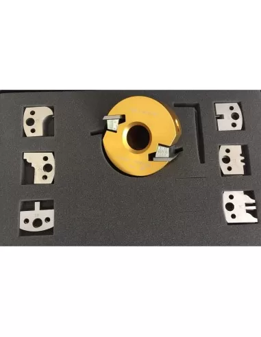 3 - Serie frese toupie per combinata lavorazione legno con testa portacoltelli