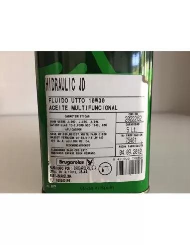 3 - Olio multifunzione BRUGAROLAS hidraulic jd lt.5