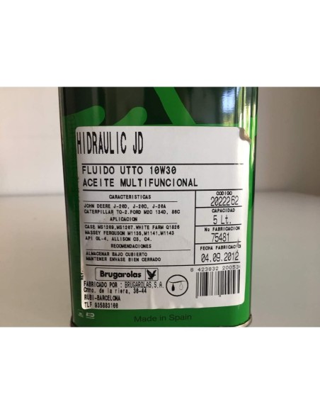 3 - Olio multifunzione BRUGAROLAS hidraulic jd lt.5