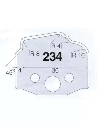 7 - Serie frese toupie per combinata lavorazione legno con testa portacoltelli