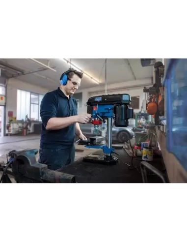 Trapano a colonna da banco con puntatore laser 500w 230v Scheppach dp16vls