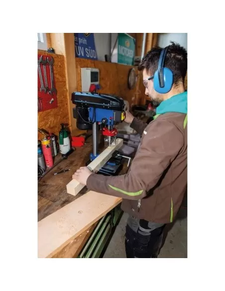 Trapano a colonna da banco con puntatore laser 500w 230v Scheppach dp16vls