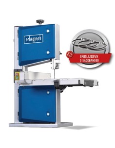 Sega a nastro Scheppach hbs30 per legno 350w goniometro e 3 lame incluse