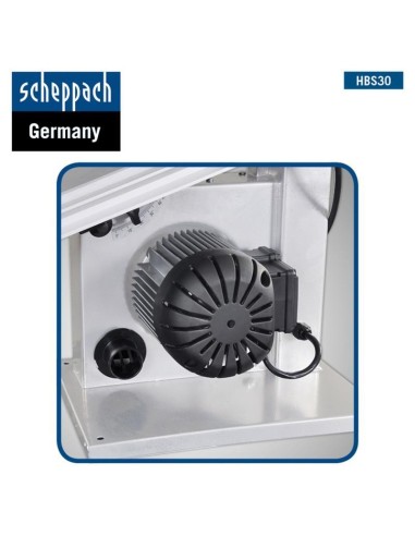 Sega a nastro Scheppach hbs30 per legno 350w goniometro e 3 lame incluse