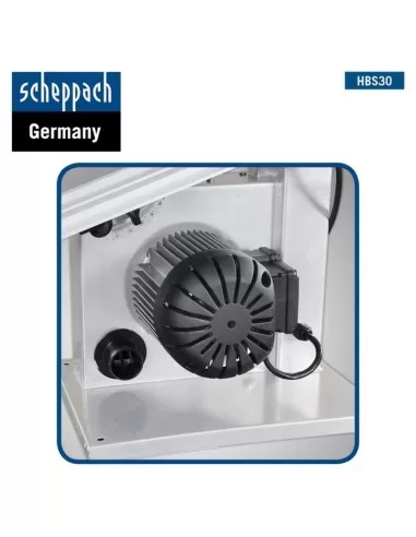 Sega a nastro Scheppach hbs30 per legno 350w goniometro e 3 lame incluse
