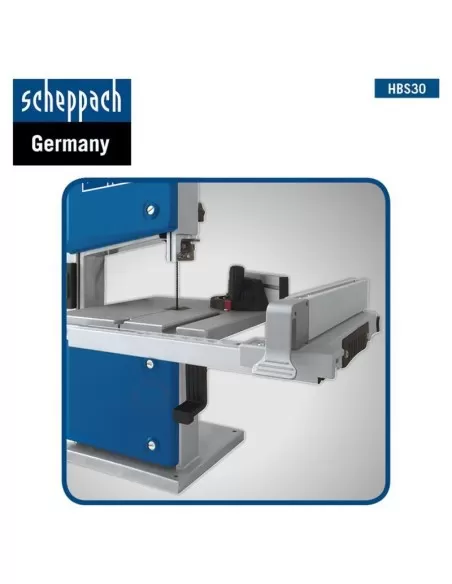 Sega a nastro Scheppach hbs30 per legno 350w goniometro e 3 lame incluse Sega a nastro Scheppach hbs30 per legno 350w goniometro e 3 lame incluse