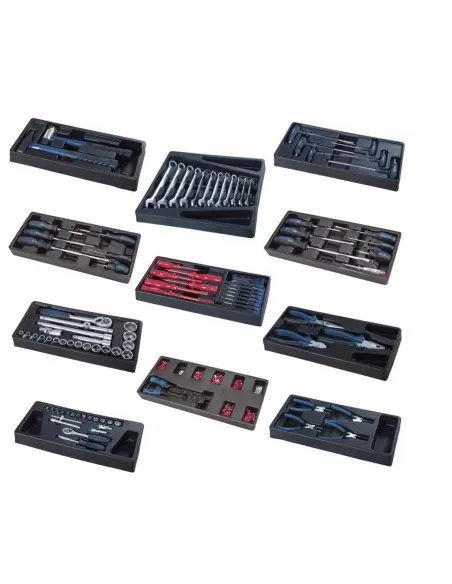 Carrello porta utensili con attrezzi per officina 263pz Scheppach tw1000