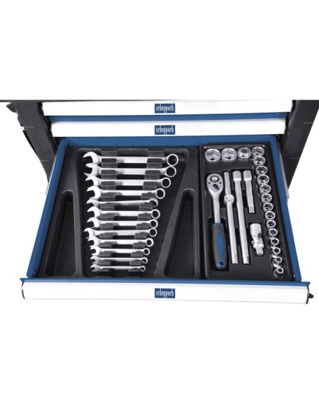 Carrello porta utensili con attrezzi per officina 263pz Scheppach tw1000
