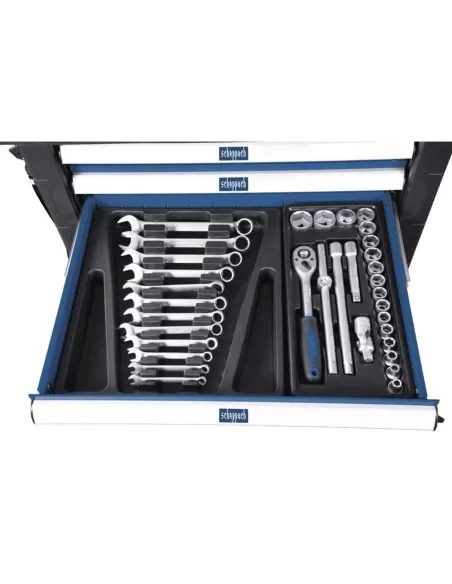 Carrello porta utensili con attrezzi per officina 263pz Scheppach tw1000