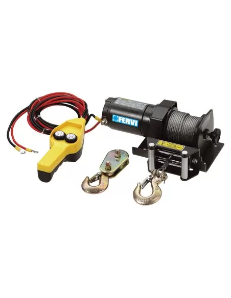 Argano vericello paranco montacarichi elettrico 12 v Fervi 0630/0900