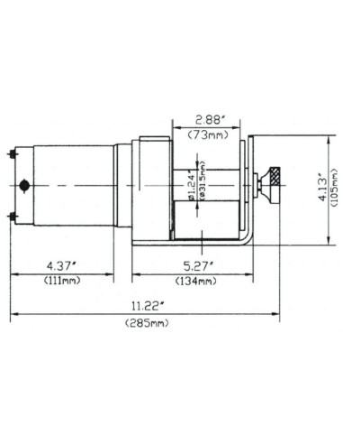 Argano vericello paranco montacarichi elettrico 12 v Fervi 0630/0900