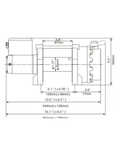 Argano vericello paranco montacarichi elettrico 12 v Fervi 0630/2200