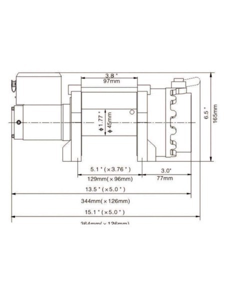 Argano vericello paranco montacarichi elettrico 12 v Fervi 0630/2200