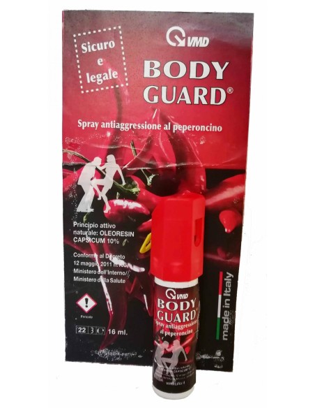 2 - Bomboletta spray al peperoncino autodifesa 16 ml VMD BODY GUARD