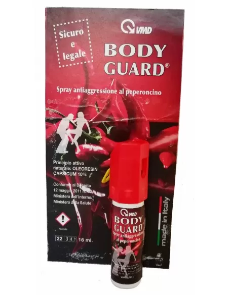 2 - Bomboletta spray al peperoncino autodifesa 16 ml VMD BODY GUARD