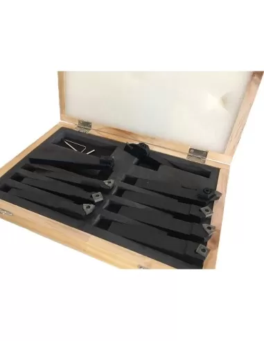 Tornio parallelo metallo velocita' variabile holzmann ed400fd + utensili 9tlg10