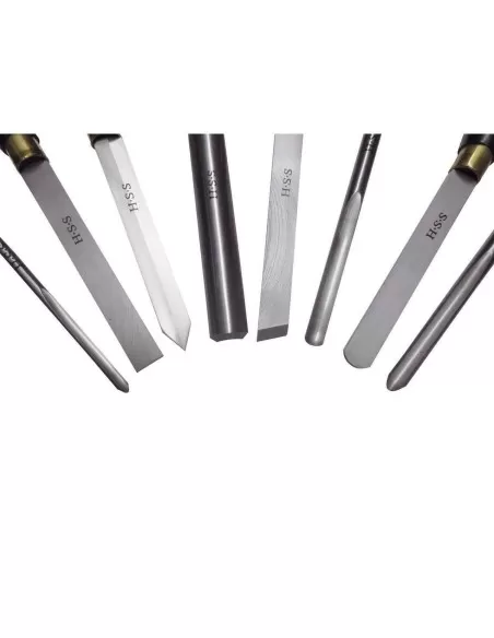 Set sgorbie scalpelli hss per tornio legno 8 pz holzmann h8tlgn Set sgorbie scalpelli hss per tornio legno 8 pz holzmann h8tlgn