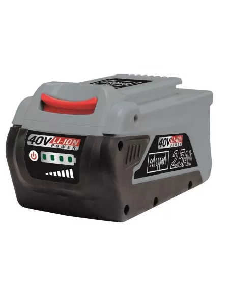 1 - Batteria al litio 2,5 ah 40v Scheppach bps2.5-40li