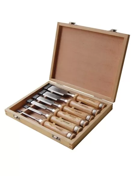 Serie 6 pz scalpelli scalpello utensili da legno holzmann ses6tlg