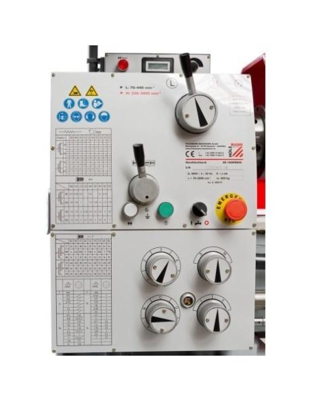 Tornio parallelo da ferro metallo con visualizzatore 400v holzmann ed1000gdig