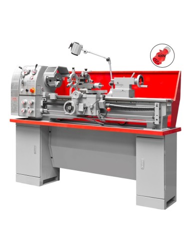 Tornio da ferro metallo parallelo con banco 400v holzmann ed1000n