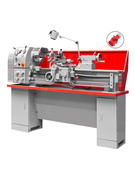 Tornio da ferro metallo parallelo con banco 400v holzmann ed1000n