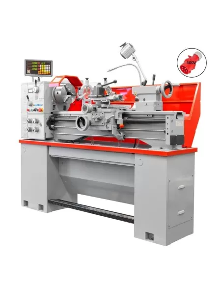 Tornio parallelo da ferro metallo con visualizzatore 400v holzmann ed1000fdig