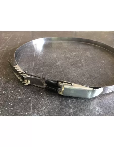 2 - Fascia fascetta metallica per sacchi aspiratore aspiratrucioli Scheppach hd12