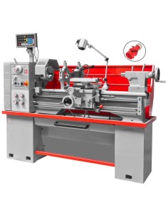 1 - Tornio parallelo da ferro metallo con visualizzatore 400v holzmann ed1080adig