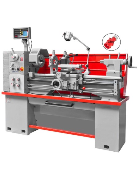 1 - Tornio parallelo da ferro metallo con visualizzatore 400v holzmann ed1080adig