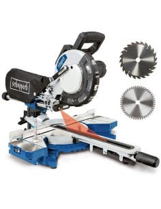 Troncatrice radiale per legno Scheppach hm216 2000w con 2 dischi