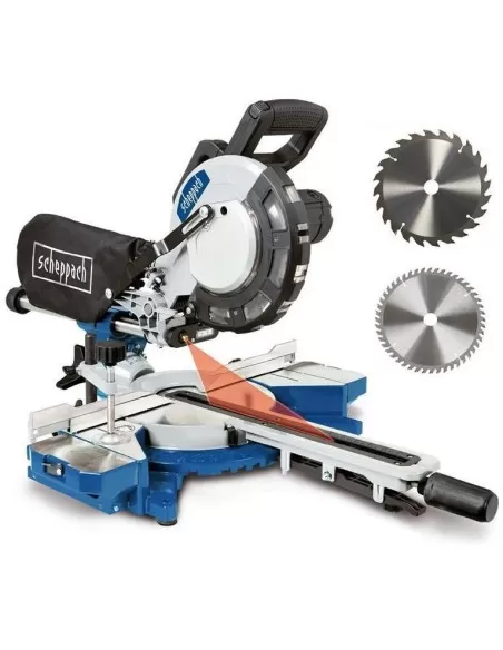 1 - Troncatrice radiale per legno Scheppach hm216 2000w con 2 dischi 1 - Troncatrice radiale per legno Scheppach hm216 2000w con 2 dischi