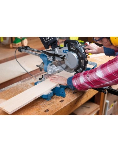 Troncatrice radiale per legno Scheppach hm216 2000w con 2 dischi