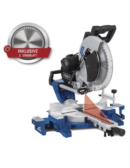 Troncatrice radiale per legno Scheppach hm140l 2000w ø305 taglio ambo i lati