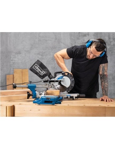 Troncatrice radiale per legno Scheppach hm216 2000w con 2 dischi