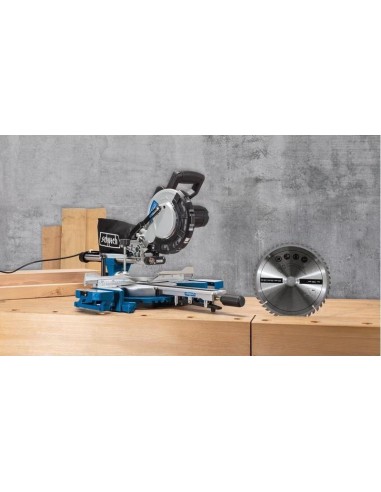 Troncatrice radiale per legno Scheppach hm216 2000w con 2 dischi