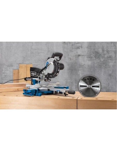 Troncatrice radiale per legno Scheppach hm216 2000w con 2 dischi