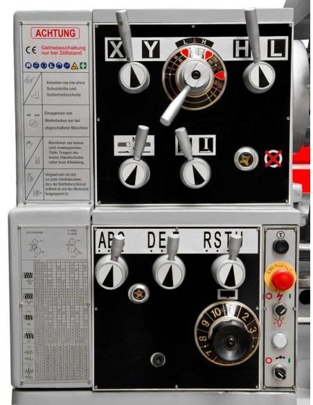 Tornio parallelo da ferro metallo con visualizzatore 400v holzmann ed1500indig80